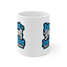 Load image into Gallery viewer, Invest In Yourself - White Mug 11oz (Design printed on front & back)