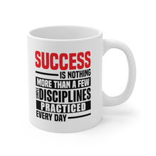 Load image into Gallery viewer, Success Design No 1 - White Mug 11oz (Design printed on front & back)