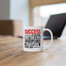 Load image into Gallery viewer, Success Design No 1 - White Mug 11oz (Design printed on front & back)