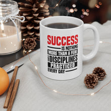 Load image into Gallery viewer, Success Design No 1 - White Mug 11oz (Design printed on front & back)