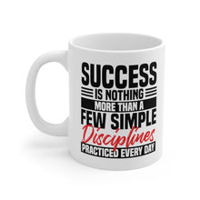 Load image into Gallery viewer, Success Design No 2 - White mug 11oz (Design printed on front & back)