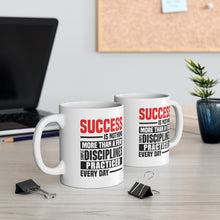 Load image into Gallery viewer, Success Design No 1 - White Mug 11oz (Design printed on front & back)