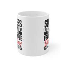 Load image into Gallery viewer, Success Design No 2 - White mug 11oz (Design printed on front & back)