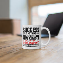 Load image into Gallery viewer, Success Design No 2 - White mug 11oz  (Design printed on front &amp; back)
