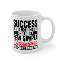 Load image into Gallery viewer, Success Design No 2 - White mug 11oz  (Design printed on front &amp; back)
