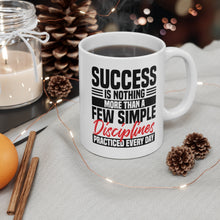 Load image into Gallery viewer, Success Design No 2 - White mug 11oz  (Design printed on front &amp; back)
