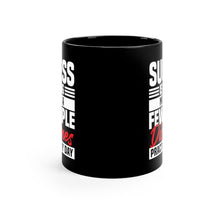 Load image into Gallery viewer, Success Design No 2 - Black mug 11oz  (Design printed on front &amp; back)
