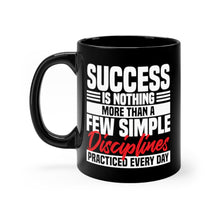 Load image into Gallery viewer, Success Design No 2 - Black mug 11oz  (Design printed on front &amp; back)
